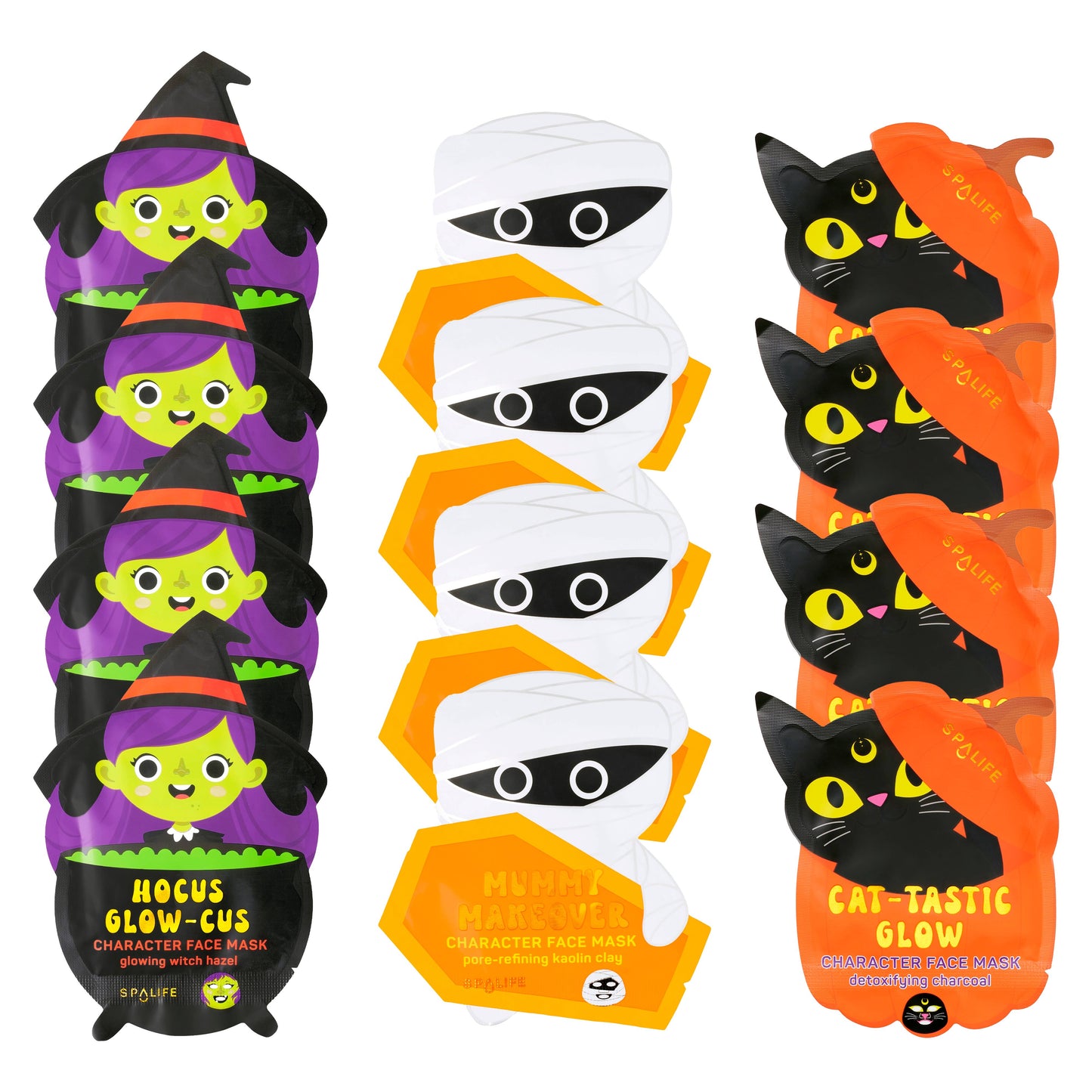 Korean Halloween Sheet Masks – Witch, Mummy, Cat