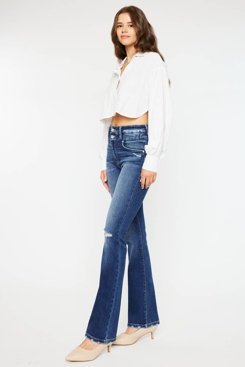 HIGH RISE BOOTCUT JEANS