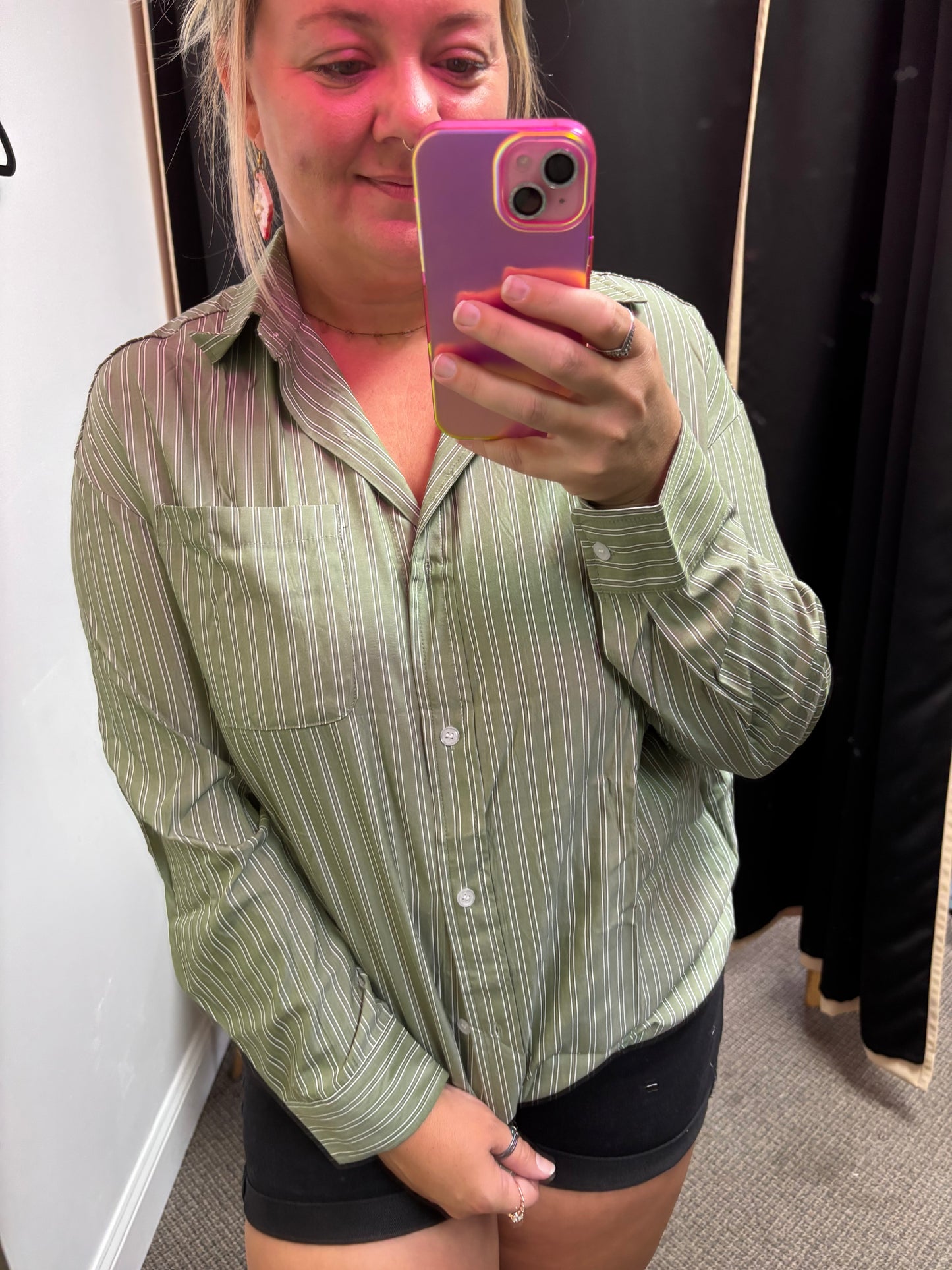 Stripe Button Down