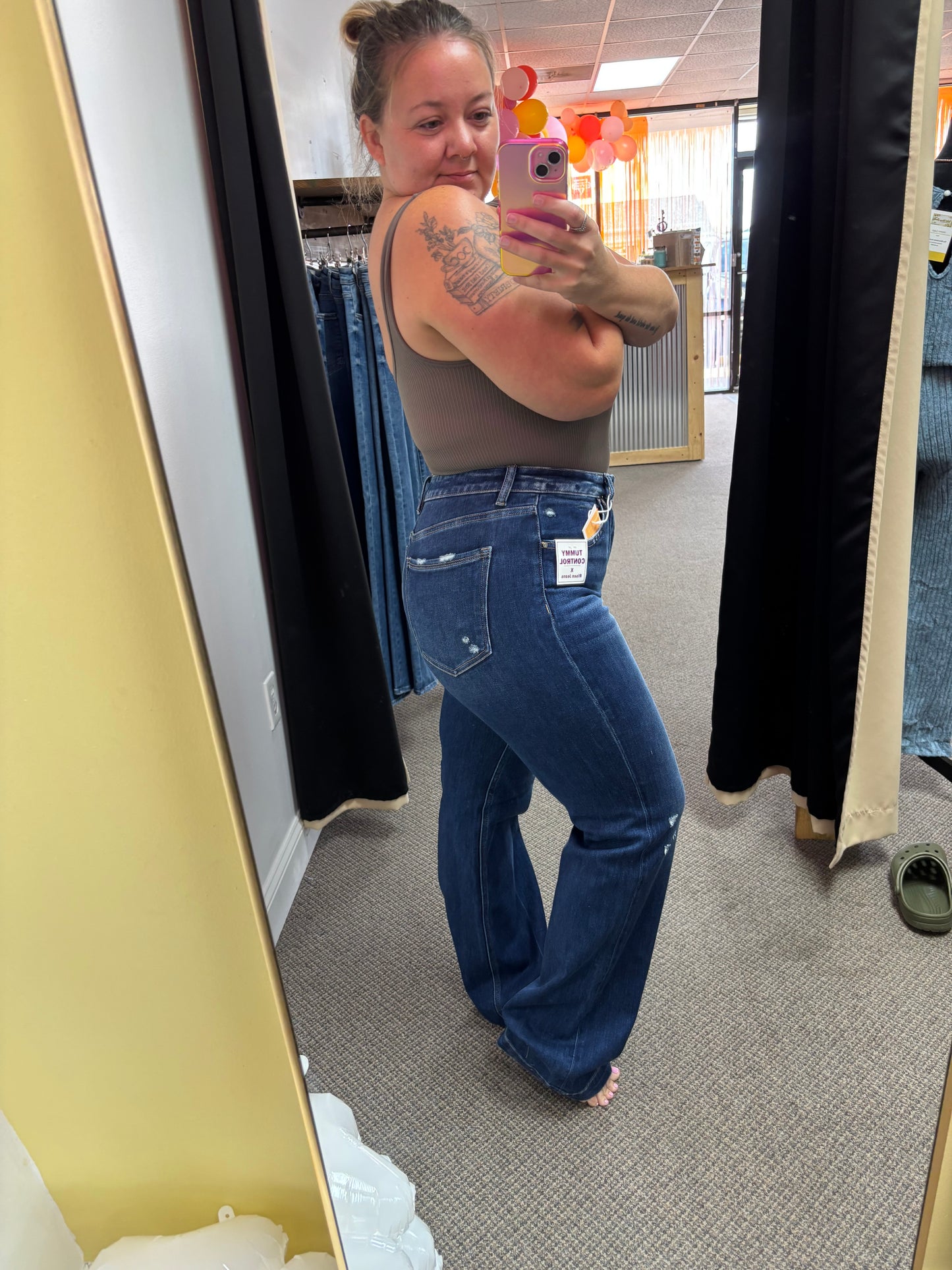 Wide Leg {Tummy Control} Jeans