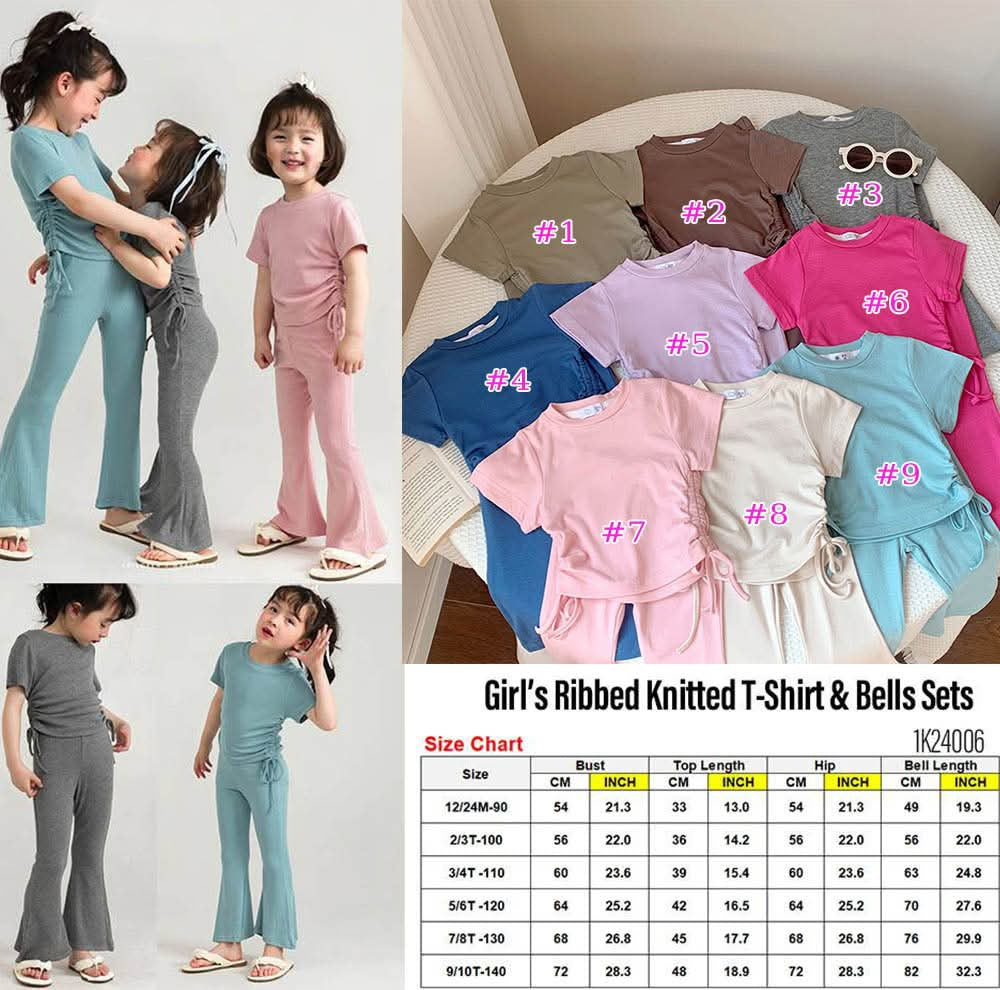 Girls Ribbed set