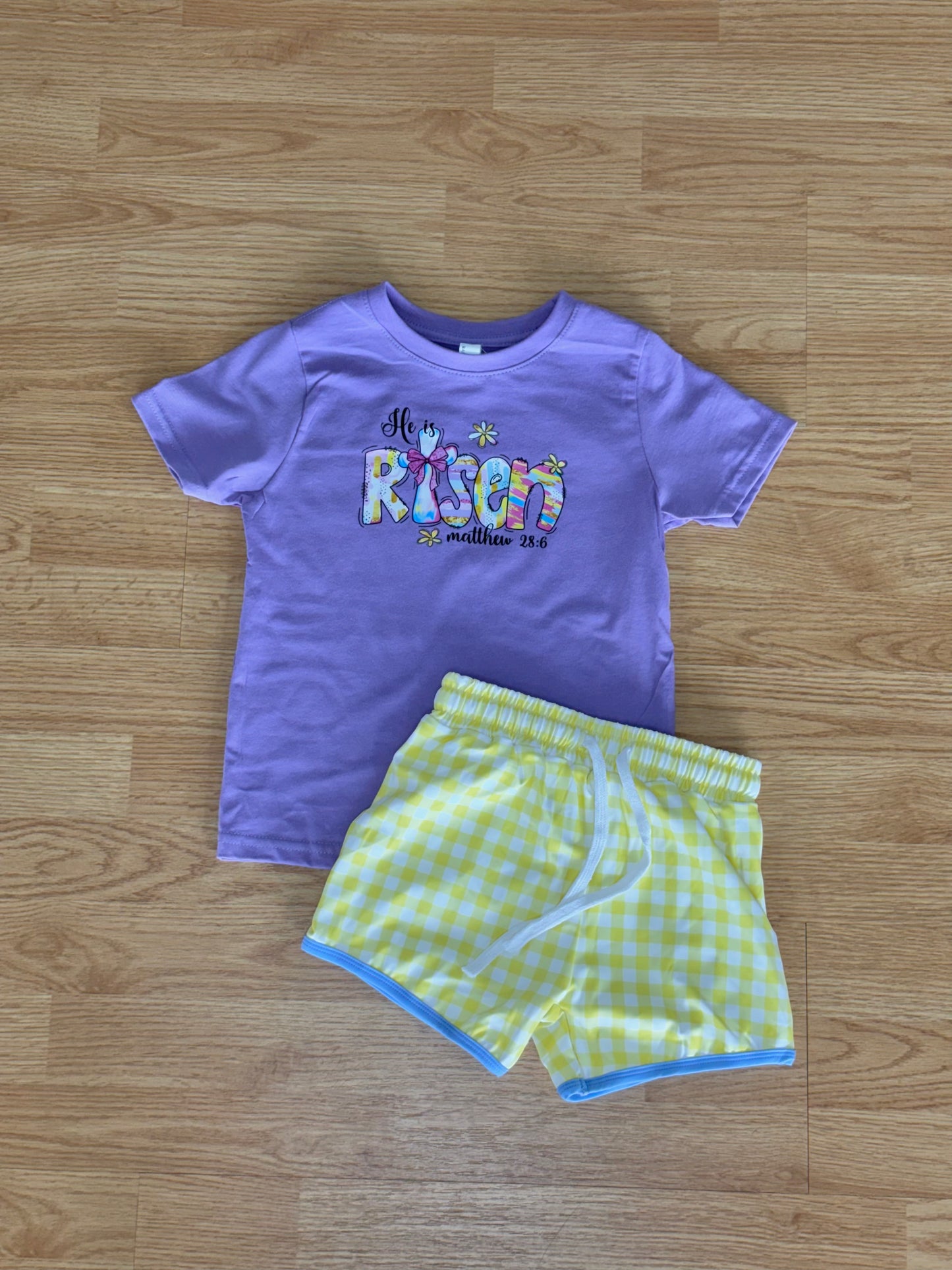 Kids Gingham Shorts