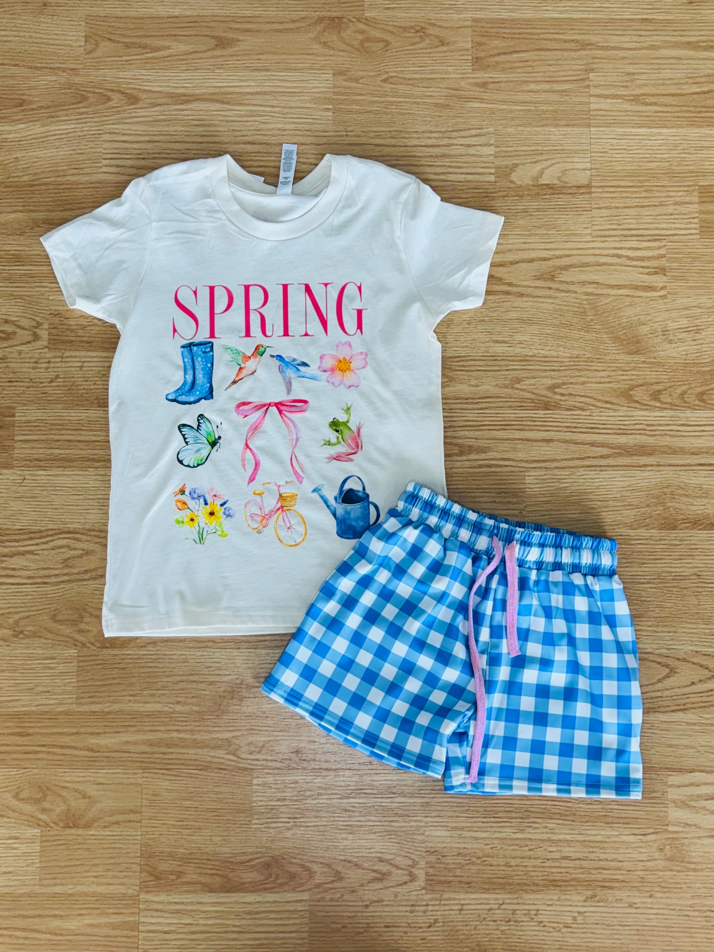 Kids Gingham Shorts