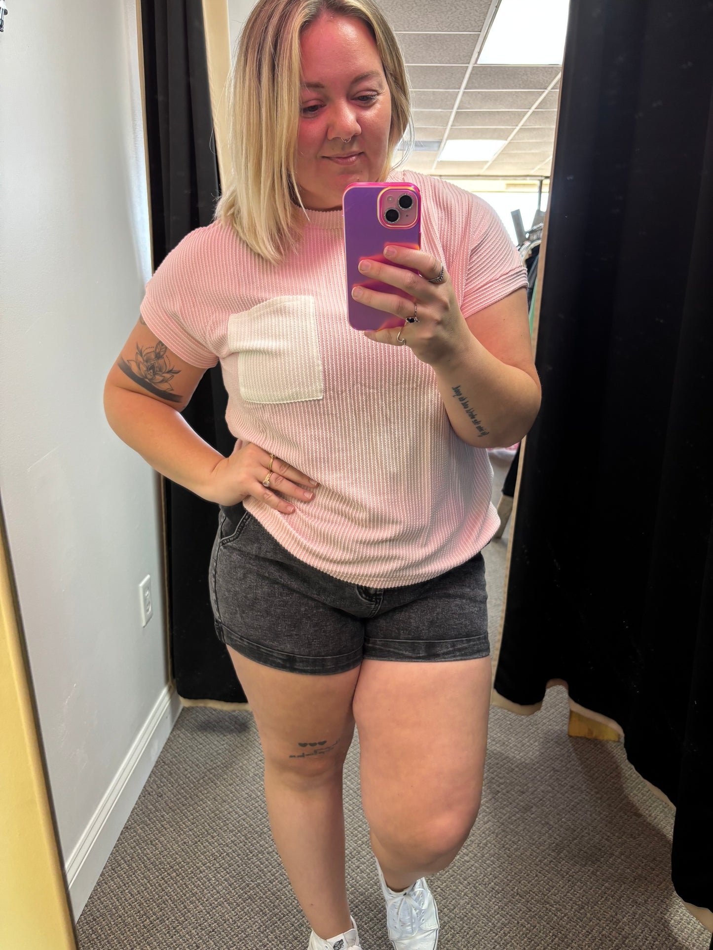 Pink Pocket T