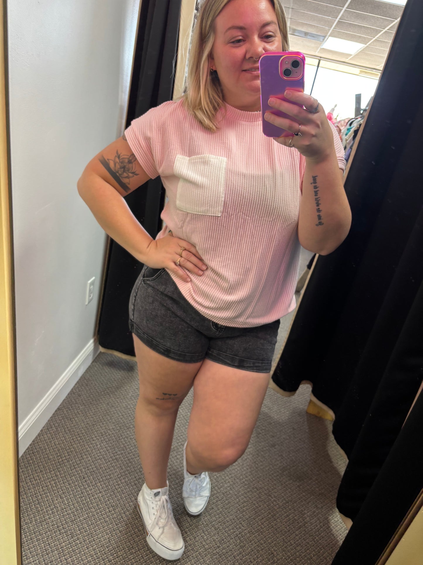 Pink Pocket T