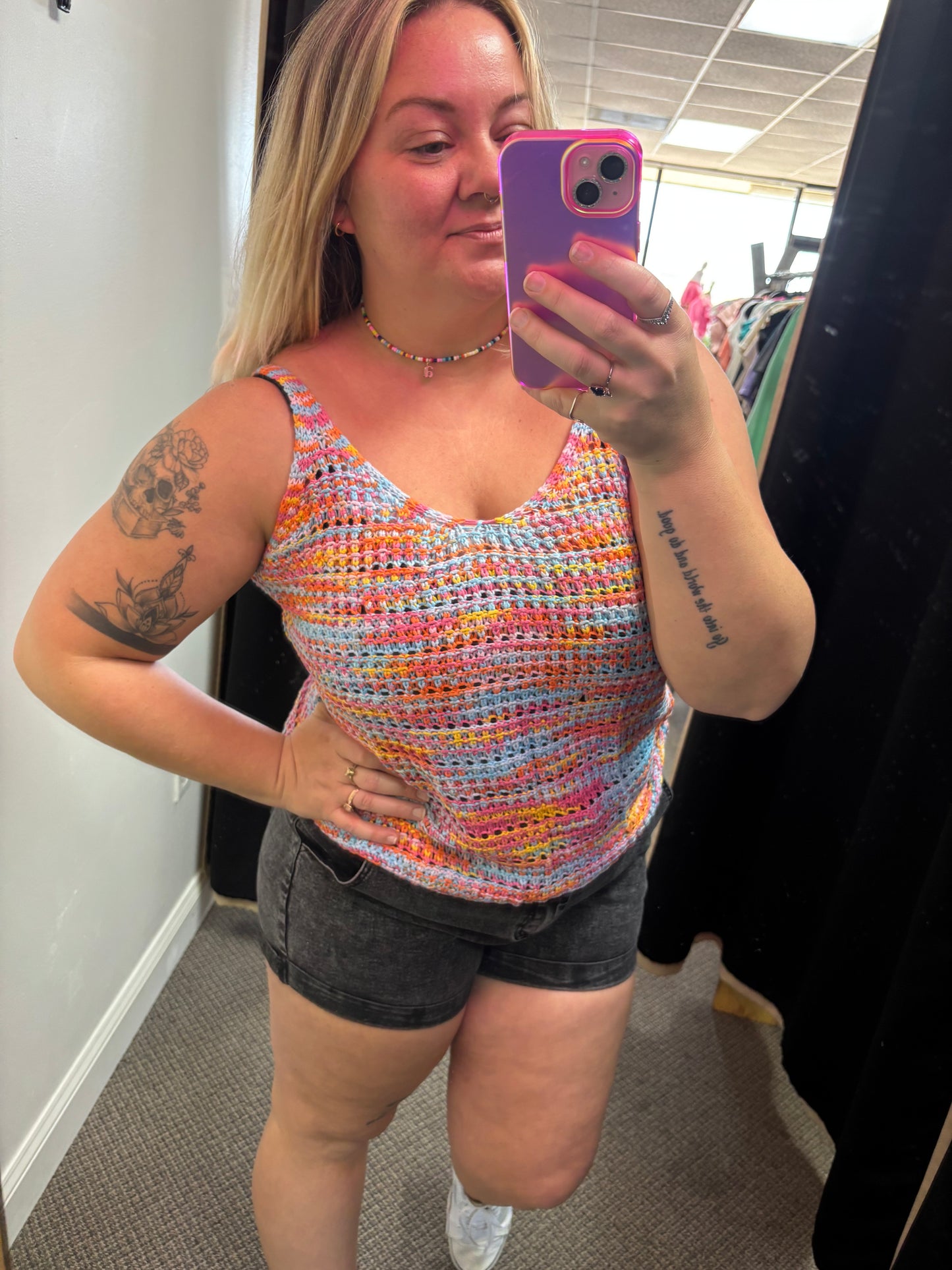 Multi Color Knit Tank