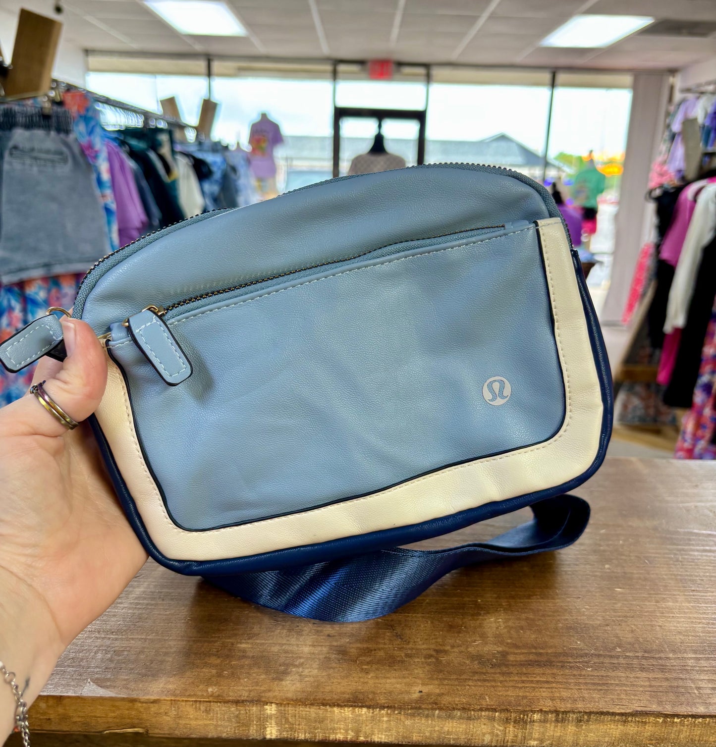 Faux Leather Sling Bag