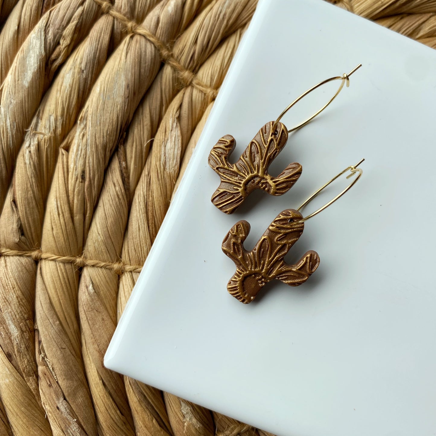 Daisy Cactus Hoops