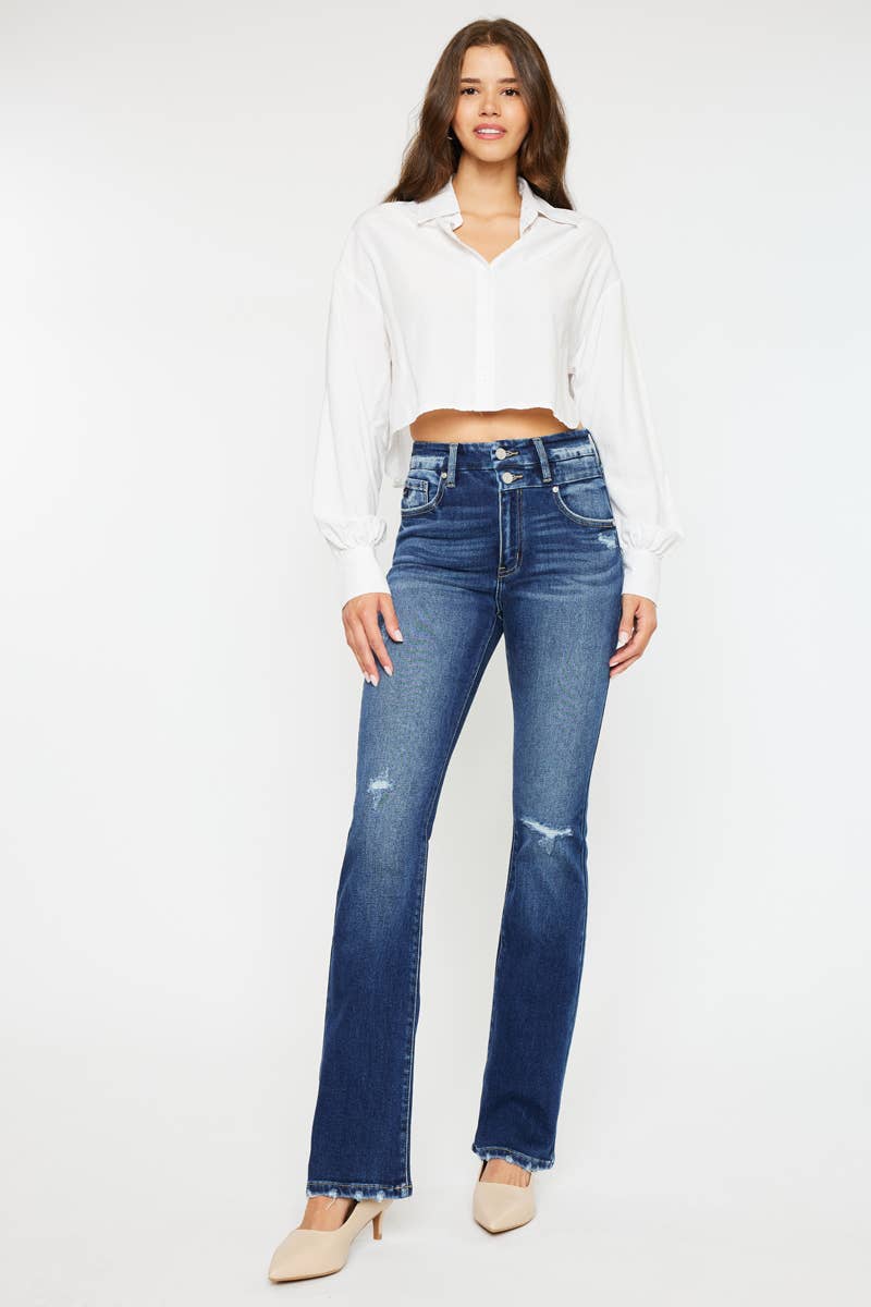 HIGH RISE BOOTCUT JEANS