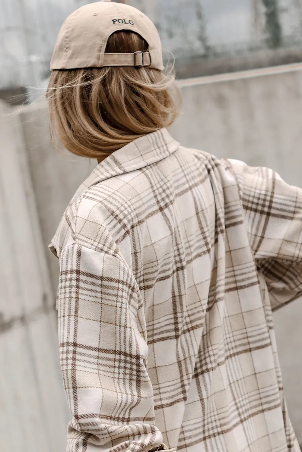 Plaid Shacket with Removable Hood