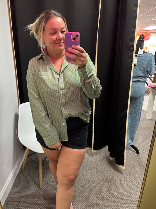 Stripe Button Down
