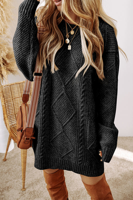 Charcoal sweater dress