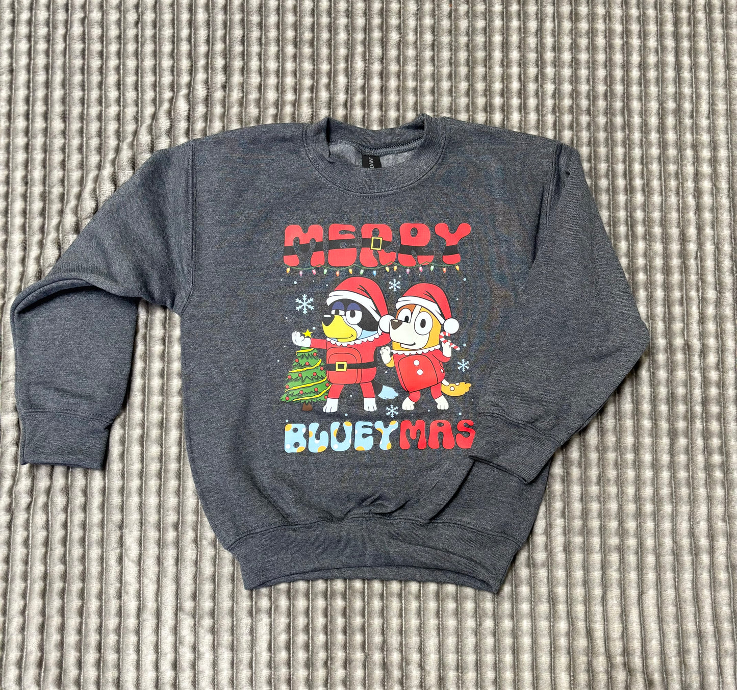 Youth Blu*y Christmas sweatshirt