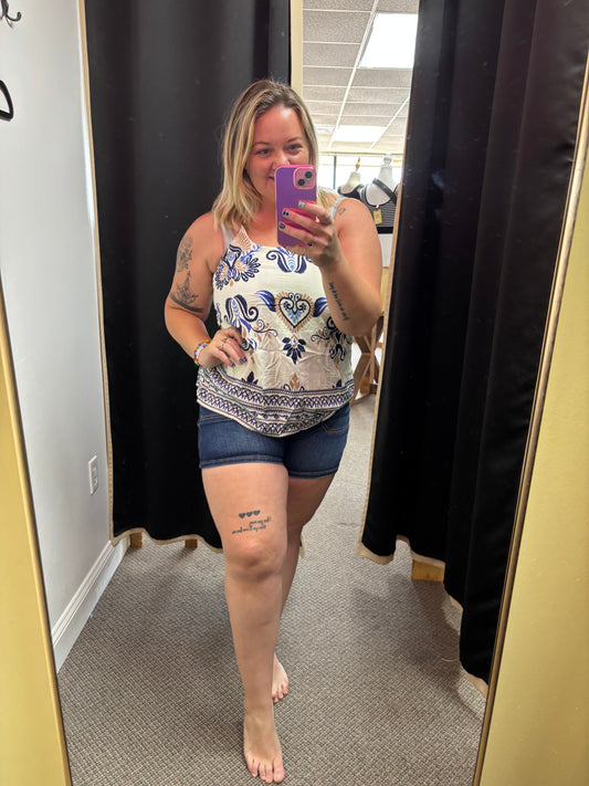 Boho Linen Tank