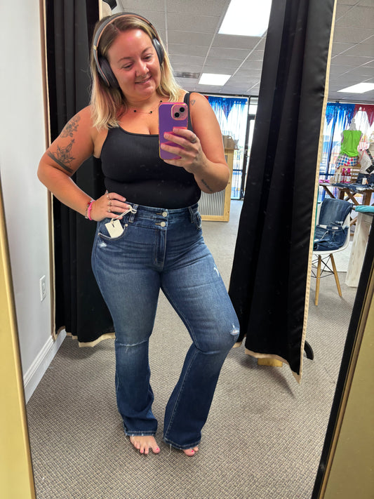 HIGH RISE BOOTCUT JEANS