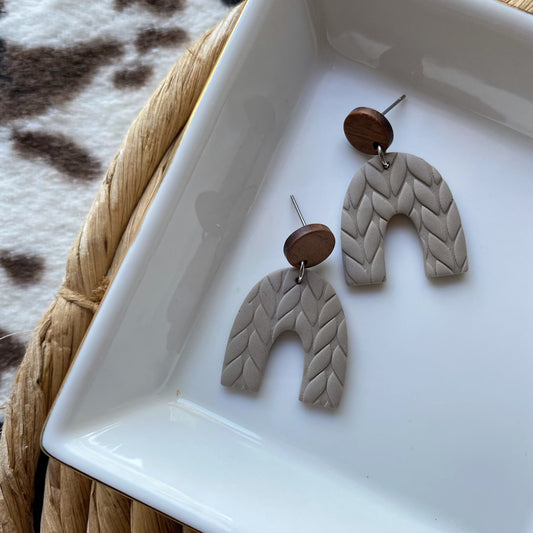 Latte Knit Dangles