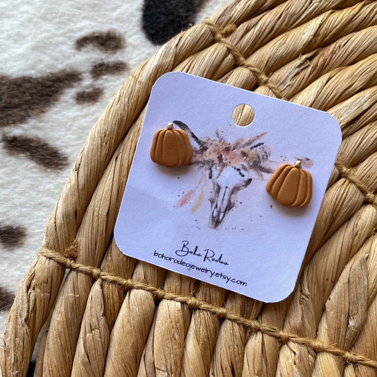 O Mini Pumpkin Studs