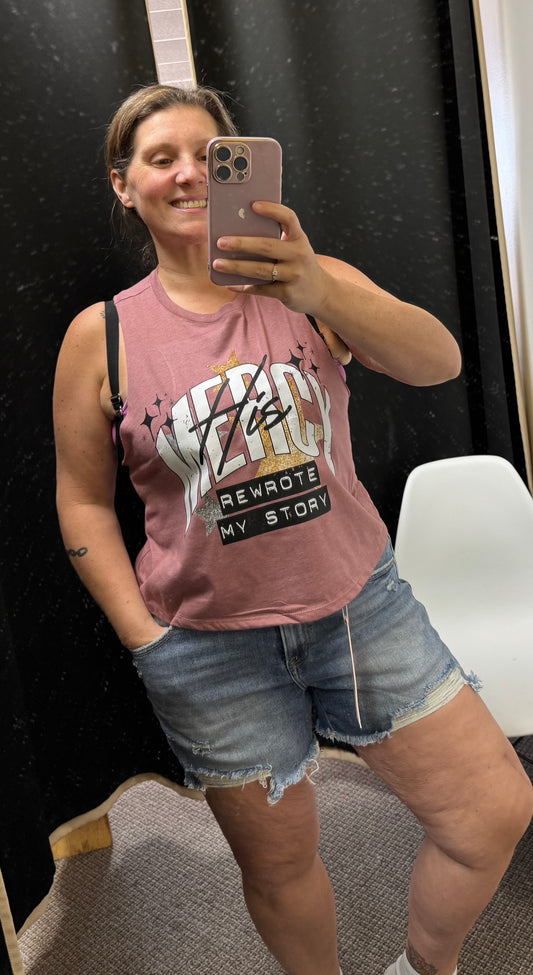 Mercy rewrote my story, rocker tank