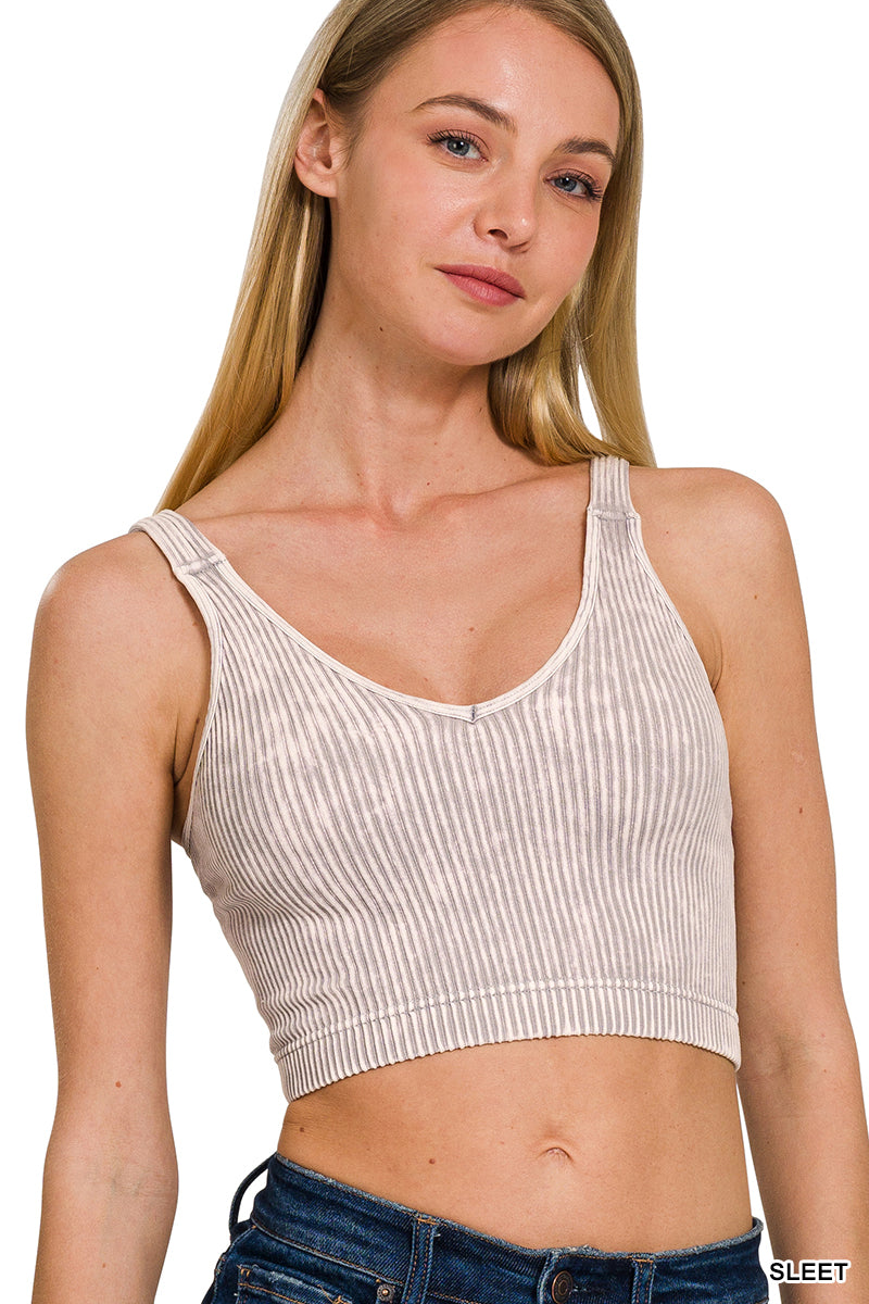 V Neck Ribbed Cami