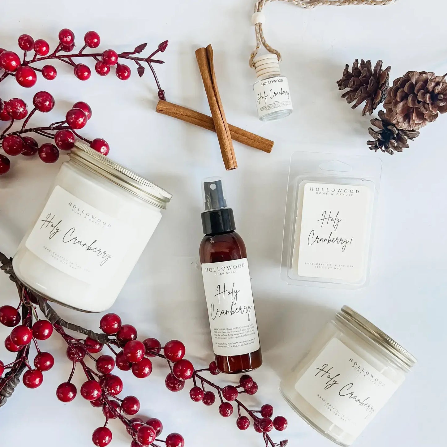 HOLY CRANBERRY | 4 OZ | HOLIDAY | LINEN SPRAY