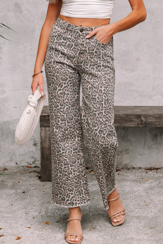 Leopard Print Jeans